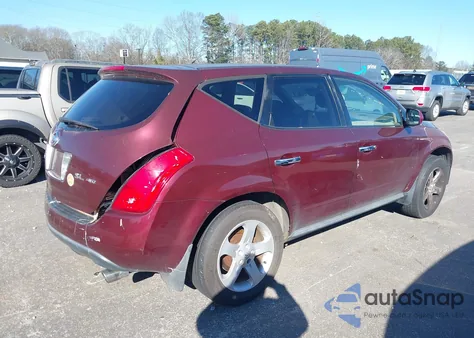 2005 Nissan Murano Sl from USA, damaged, VIN JN8AZ08W55W430067